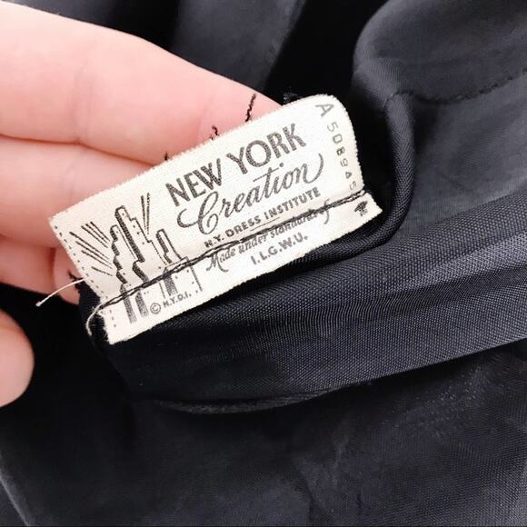 VINTAGE 1940s NY Dress Institute Cocktail Dress - Picture 3 of 11